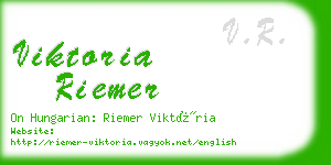 viktoria riemer business card